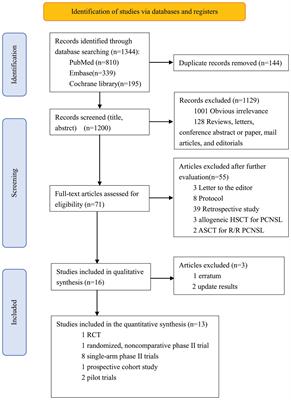 Efficacy and Safety of Autologous Stem-Cell Transplantation as Part of First-Line Treatment for Newly Diagnosed Primary Central Nervous System Lymphoma: A Systematic Review and Meta-Analysis